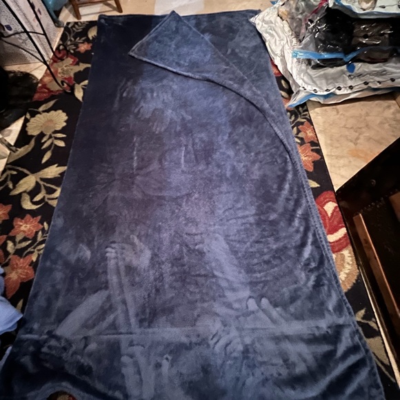Threshold Navy Blue Throw Blanket - Picture 1 of 2